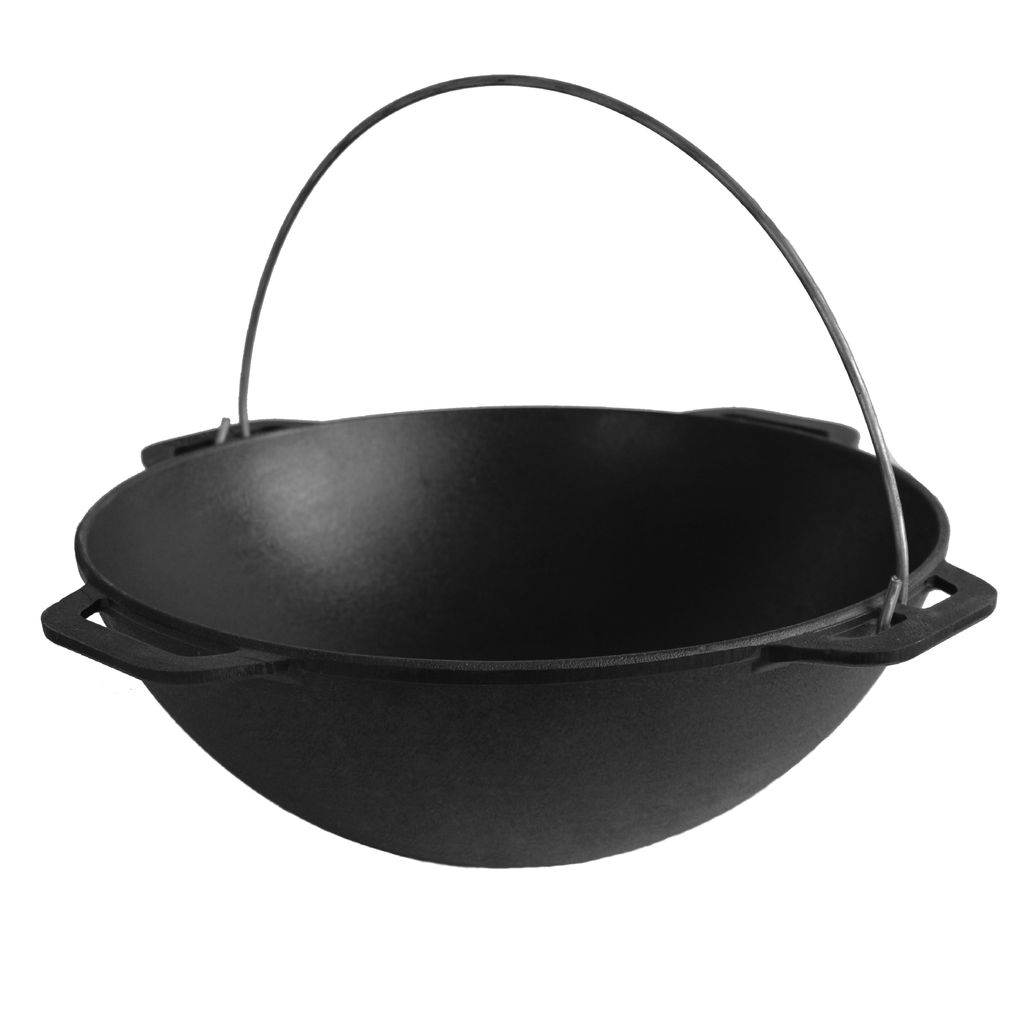 Cast iron asian cauldron 4 L with a tripod