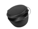 Cast iron tourist cauldron 10 L with a lid-frying pan